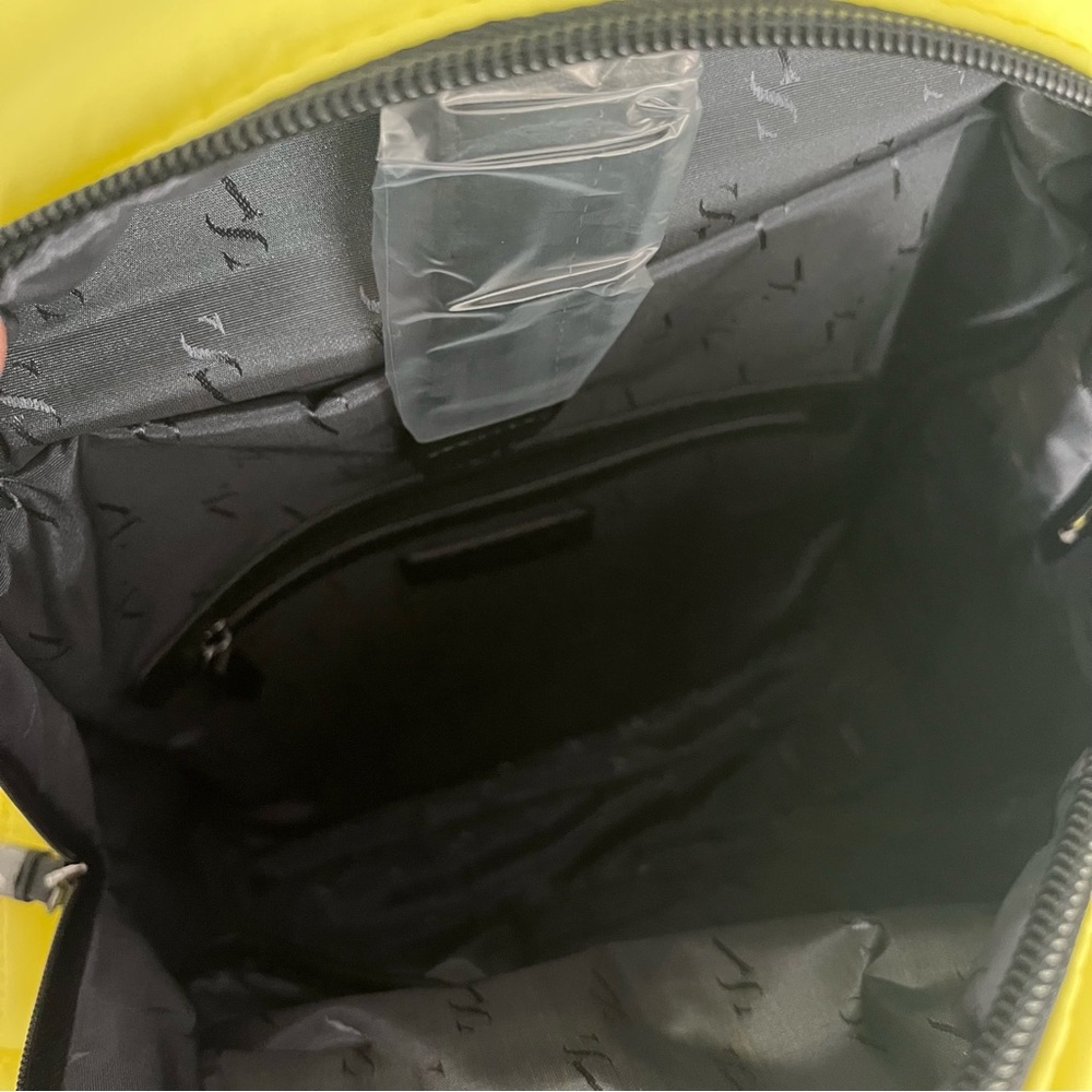 Simply Vera Vera Wang Geo Quilted Neon Yellow Backpack - Picture 6 of 6